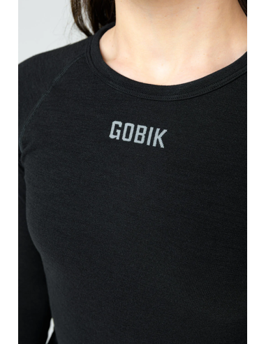 Camiseta Gobik Winter Merino Coal - mujer