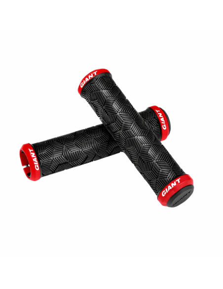 Puños Giant Tactal doble fijación - negro/rojo
