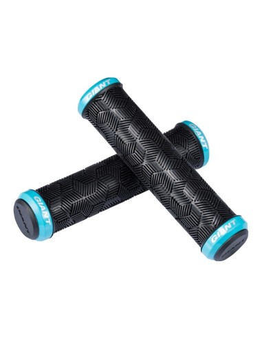 Puños Giant Tactal doble fijación - negro/azul