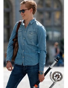 Patinete MICRO SPEED + negro/naranja 2