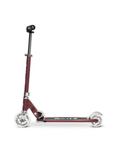 Patinete MICRO SPRITE burdeos LED