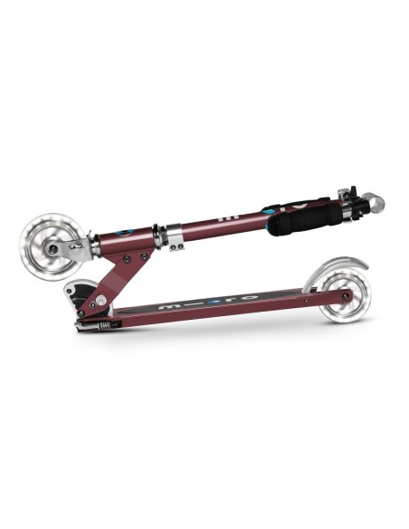 Patinete MICRO SPRITE burdeos LED