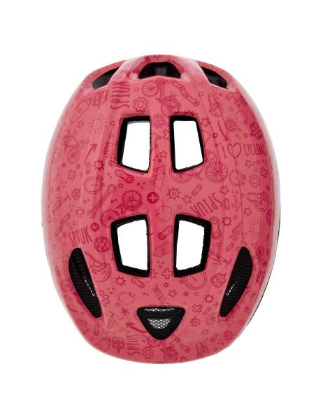 Casco SPIUK Kids LED rosa