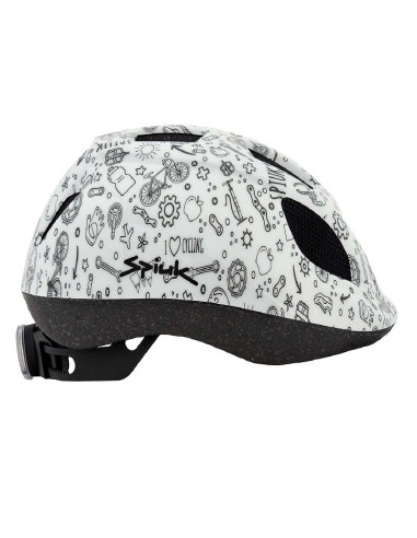 Casco SPIUK Kids LED blanco
