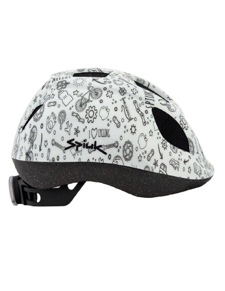 Casco SPIUK Kids LED blanco